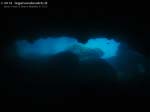 Porto Pino foto subacquee - 2013 - P.Aligusta, presso C.Teulada: l'interno della grotta subacquea (entrata circa -12m, uscita circa -20)