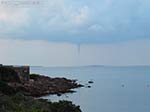 Calasetta - Spiaggia grande, tonnara. Tromba d'aria in lontananza