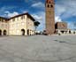 panorama 360° sferico spherical - Carbonia P.zza Roma: municipio, S.Ponziano