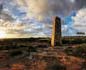 panorama 360° sferico spherical - Portoscuso Tramonto da Sa Piramide, impianti eolici